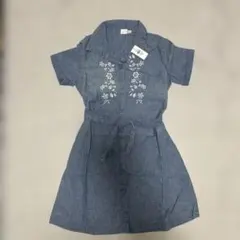 新品 GAP 刺繍入り デニムワンピース 130cmのサムネイル