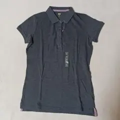 新品ユニクロ（UNIQLO）半袖ポロシャツ XL　グレー　ドライポロシャツ