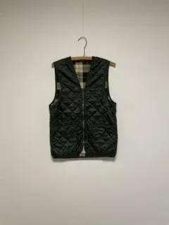 90s Barbour 3ワラント キルティングベスト バブアー
