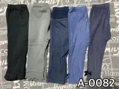 【本日大セール】ベビー　パンツ　スパッツ　裏起毛　80 5点セット