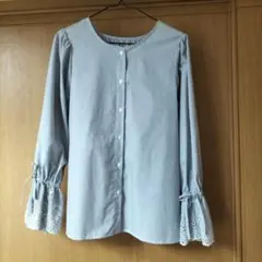 SHOO-LA-RUE　【新品未使用】　 長袖ストライプ柄シャツ