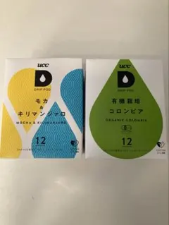 UCC DRIP POD 有機栽培コロンビア モカ＆キリマンジャロ24個セットのサムネイル
