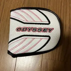 ODYSSEY パター用ヘッドカバー ホワイト/レッド