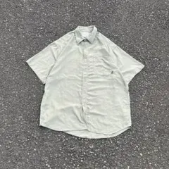 90s Columbia ナイロンシャツ 半袖 オリーブ メンズ シェル カーキ