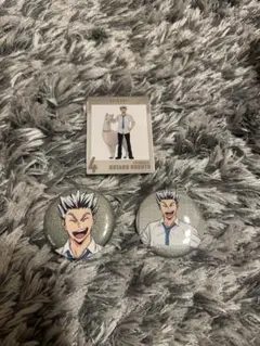 木兎光太郎　動物とのふれあい ハイキュー 缶バッジ アクリルカード東武動物公園