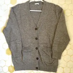 Honeys Vネックカーディガン モカ色