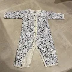 Petit Bateau 星柄チュビックロンパース 12M