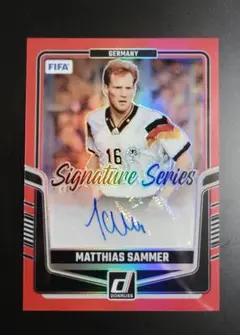 【世界49枚限定】PANINI マティアス・ザマー 直筆サイン ジャージナンバー