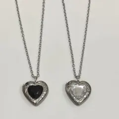 ロケットペンダント ハート型 2個セット