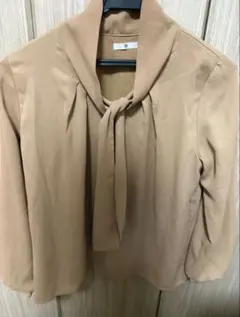 SUIT SELECT ウォッシャブル　ボウタイブラウス