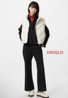 新品　UNIQLO スマートフレアパンツ　L