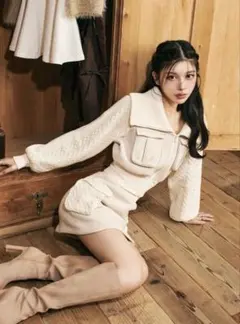 Darich ダーリッチニットコンビスウェット セットアップ