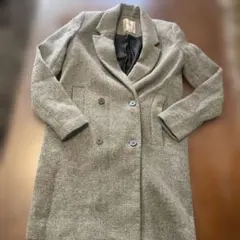 ZARA TRAFALUC グレー ダブルブレスト コート XS