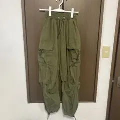 カーゴパンツ オリーブグリーン 4ポケット