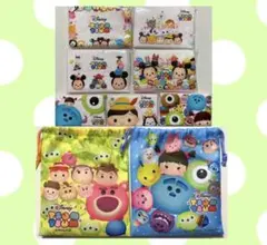 ●ツムツム 巾着袋2枚&ポケットティッシュ7個セット●f