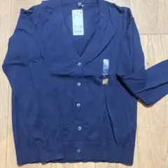 【新品ダグ付き】ユニクロ UVカットスーピマコットンVネックカーディガン