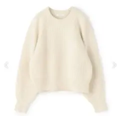 新品未使用　マカフィー 22AW ラムカシミヤ　ニット　アイボリー　S