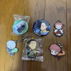 呪術廻戦 ラバーホルダー・缶バッジセット まとめ売り