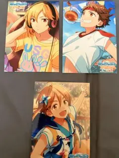 あんさんぶるスターズ 生ブロマイドコレクション 3種 仁兎なずな 真白友也