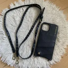 【BANDOLIER】iPhone Pro Max用 レザーケース　ブラック