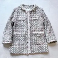 極美品！チェスティ 2wayツイードジャケット ピンク 1 入園式 入学式