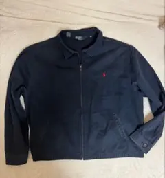 90s　ラルフローレン　スウィングトップ　ネイビー　黒