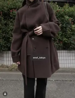 セール　ENOF イナフ　wool rever half coat サイズ1 2026年最新】ENOF wool reverの人気アイテム - メルカリ