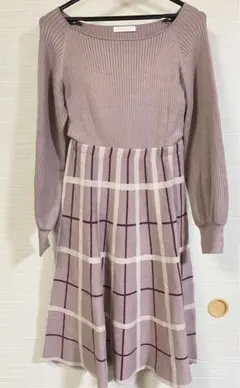 プロポーション ニット ワンピース