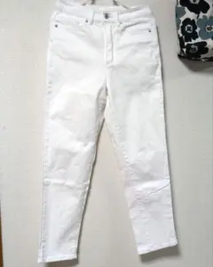 coca コカ　ホワイトジーンズ　Lサイズ
