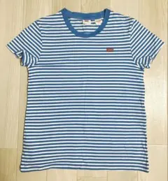Levi's ボーダー 半袖 Tシャツ Sサイズ　水色のサムネイル