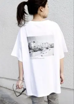 限定SALE❗️新品SHIPS オーガニックコットンフォトショートスリーブ TEE