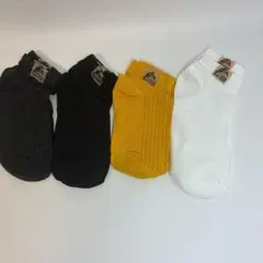 メンズ靴下 4足セット くるぶし丈 ソックス シンプル カジュアル 通勤 通学