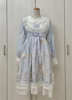 Lolita ロリータ コスプレ 水色 ドレス　ワンピース　freesize
