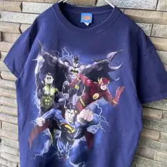 US古着 JUSTICE LEAGUE バットマン グラフィック 半袖 Tシャツ