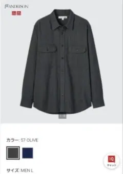 UNIQLO　JWA　フランネルチェックシャツ（レギュラーカラー・長袖）