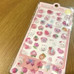 ボンボンドロップシール(うさぎ)