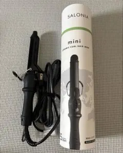 SALONIA mini カールヘアアイロン 25mm ブラック