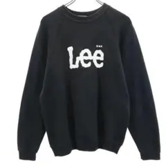 Lee スウェット ブラック ロゴプリント 古着屋で購入のサムネイル