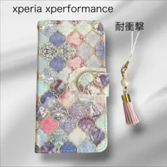 xperia xperformance 手帳型　スマホケース　耐衝撃のサムネイル
