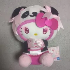パンダ ハローキティ 中華ロリータBIGぬいぐるみ