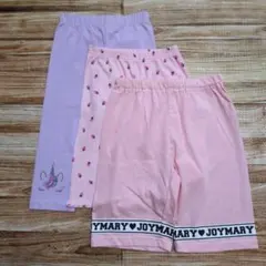 新品 未使用 キッズレギンス 半ズボン ピンク パープル 女の子 120