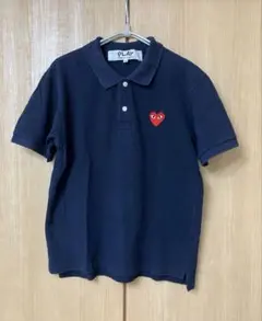 PLAY COMME des GARCONS 半袖ポロシャツ ブラック M - メルカリ