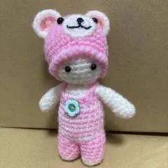 あみぐるみ くま ピンク ハンドメイド