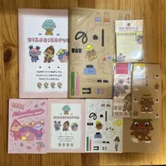 니코 니코 푼 할 수 있을까 문구 산리오 노트 봉투 스티커 메모 주머니 주머니