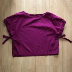 美品☆VIS  コットンギャザーブラウス