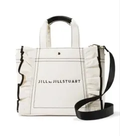 超美品JILL BYJILLSTUART フリルトートバッグ大 ショルダーバッグ