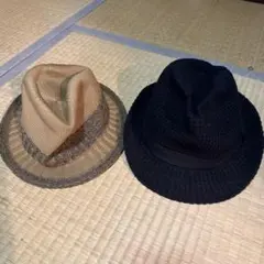 中折れハット　帽子　2個セット