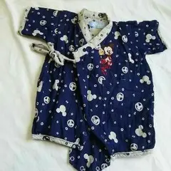 ディズニー  ミッキーマウス  浴衣風 ロンパス