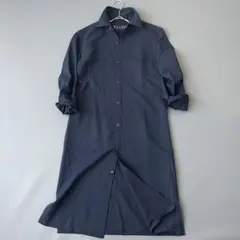 美品✨ラルフローレン　ストライプロングシャツワンピース　サイズ7 M相当日本製