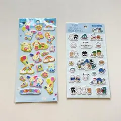 USAHANA ぷくぷくシール しろたん はぴだんぶい ぷくっとシール